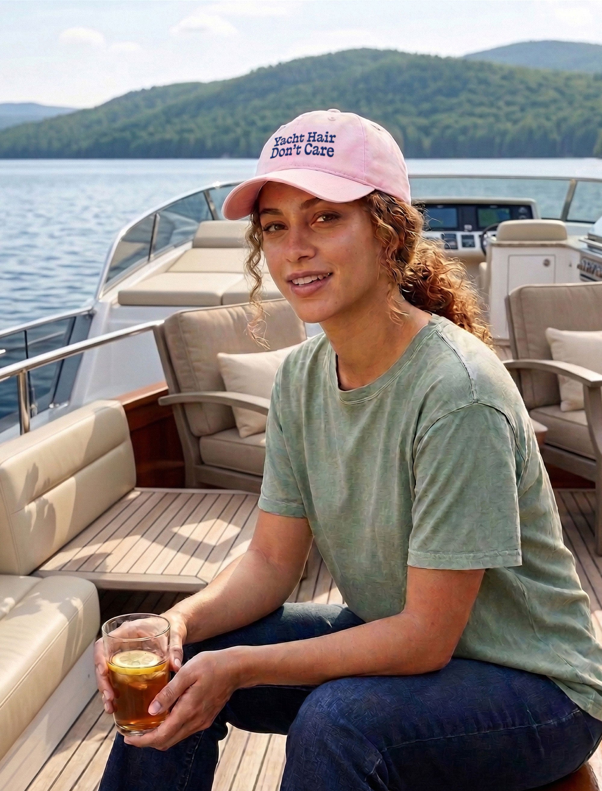 Garment Washed Dad Cap w/Tuck & Slide Strap