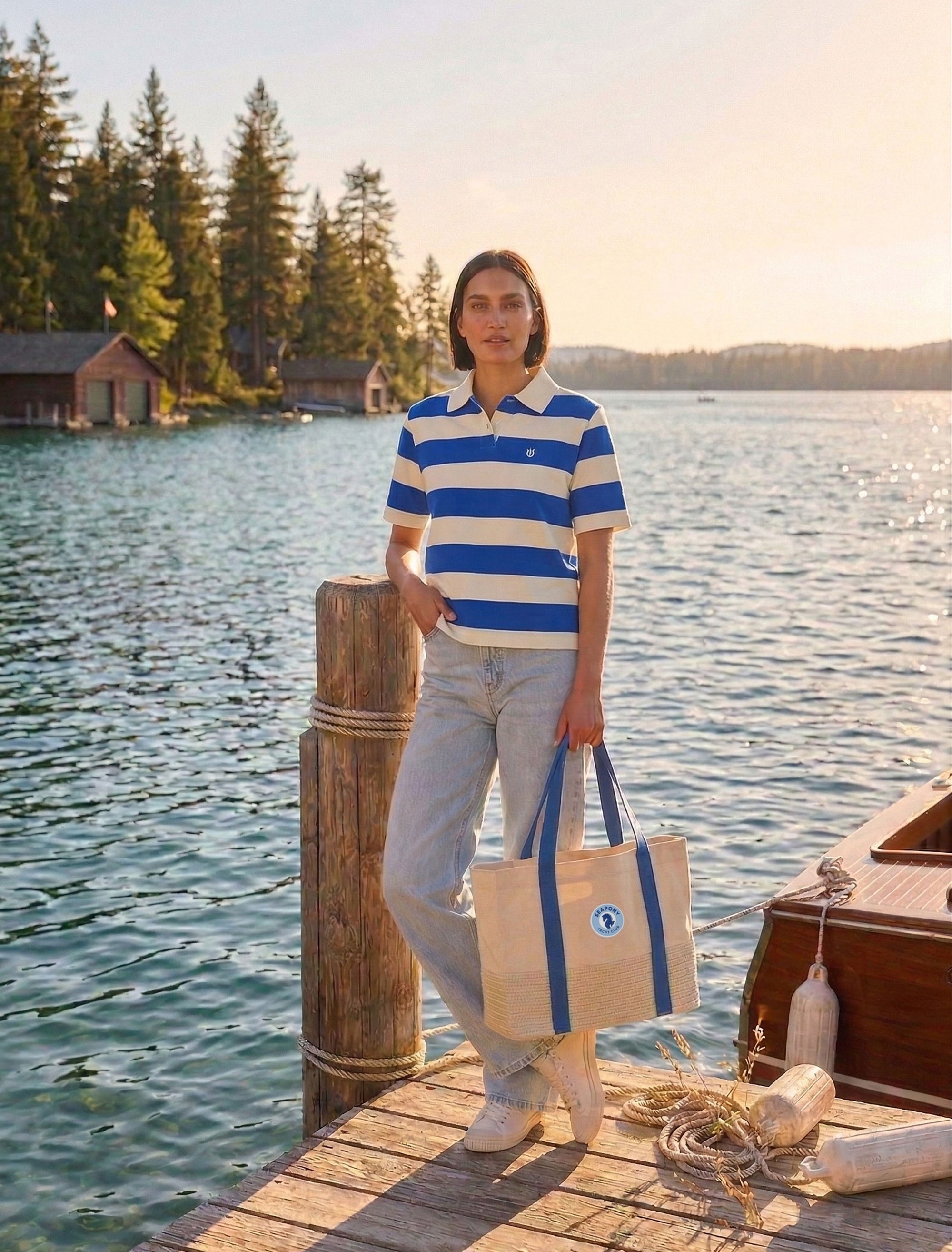 The Seapony Straw Market Tote